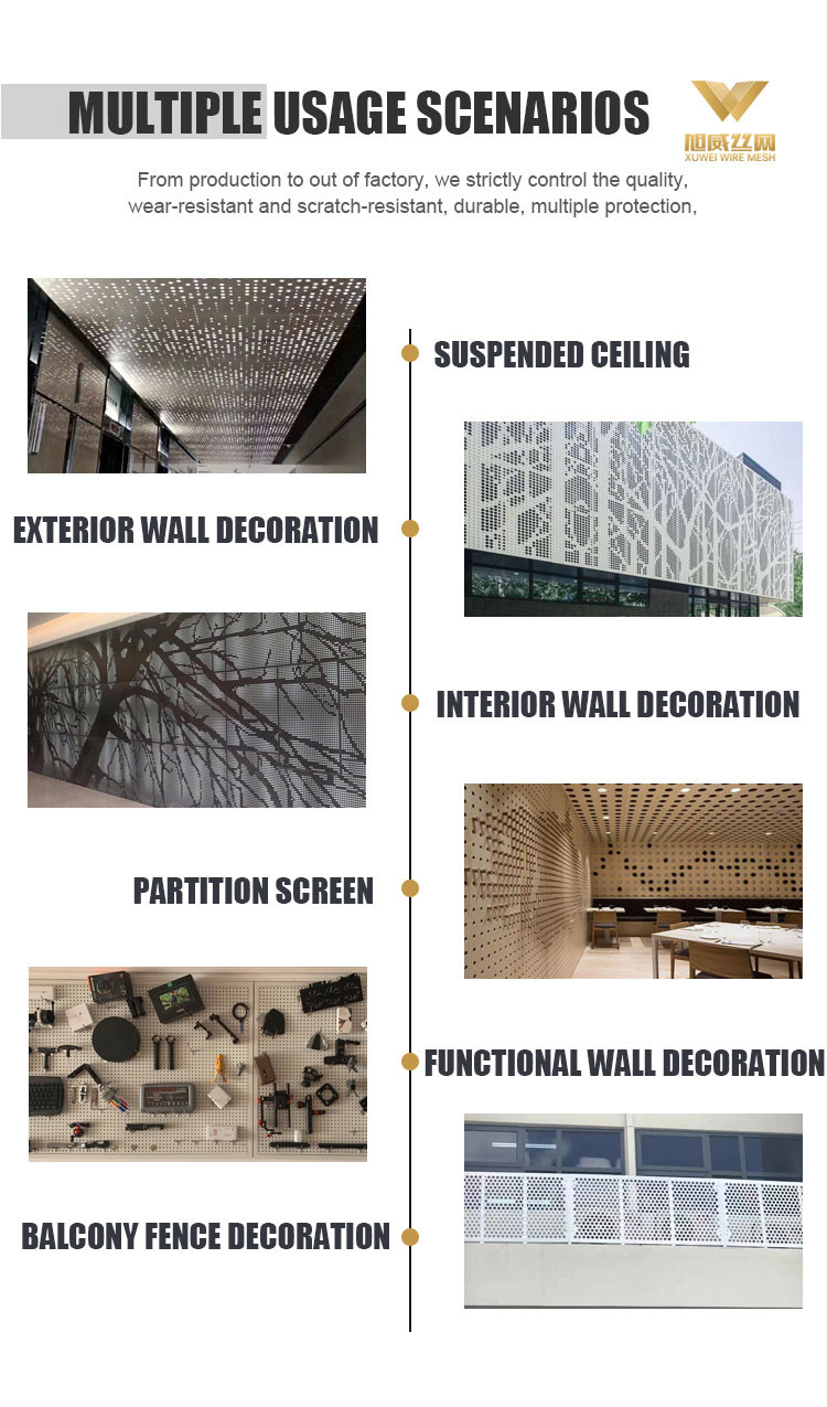 Ss 304 Designer Perforated Metal Sheet Corrosion Resistance