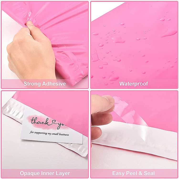 Custom Print Logo Black Branded Biodegradable Recycled Poly Mailer Mailing Packaging Plastic Shipping Bags for Clothing