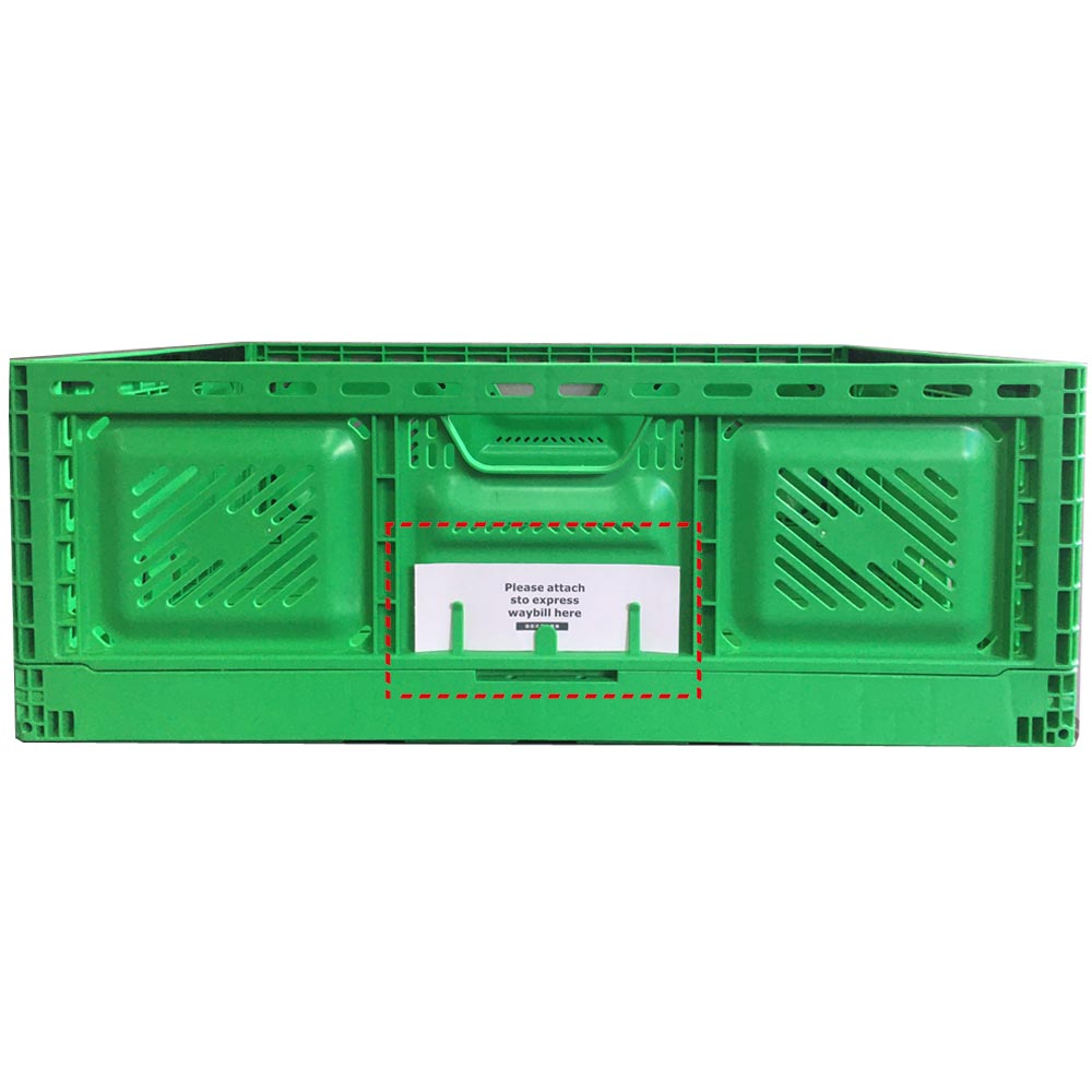 Foldable Mesh Crates For Vegetable Collapsible Plastic Shipping Crates 600x400x52mm