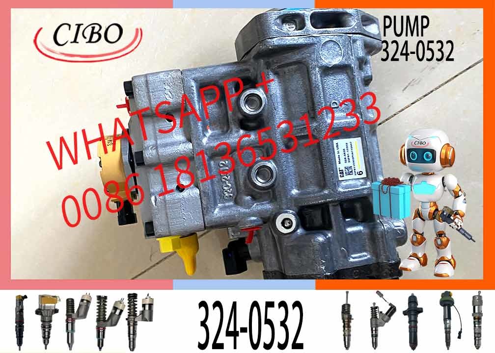 Excavator spare parts E320D Engine Parts C6.4 Diesel Engine Fuel Injection Pump 324-0532 2641A405