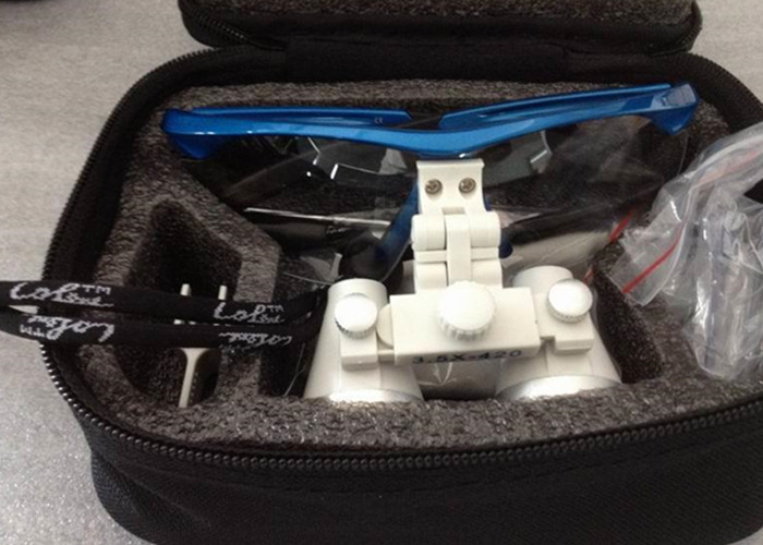 2.5 Times Dental Magnifying Loupes , Medical Optical Surgical Binocular Loupes