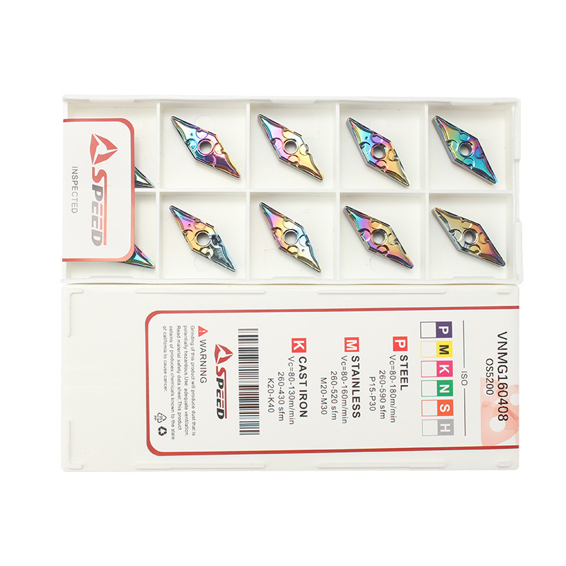 Speed Carbide Inserts For Aluminum Tungsten Carbide VNMG160408 Turning Tool