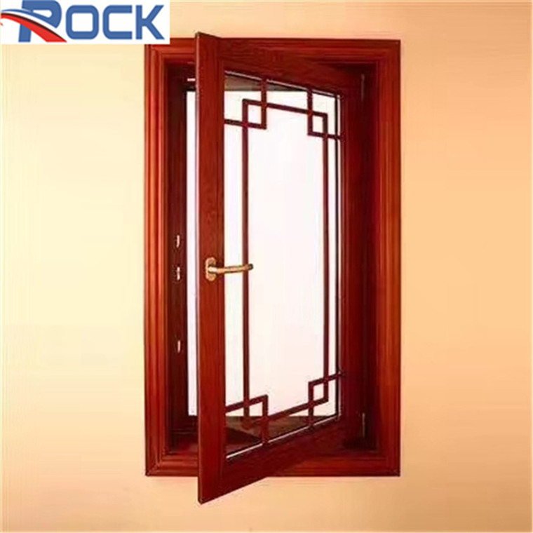 Traditional Style UPVC Windows Georgian Bar Inside Glass Customized Color