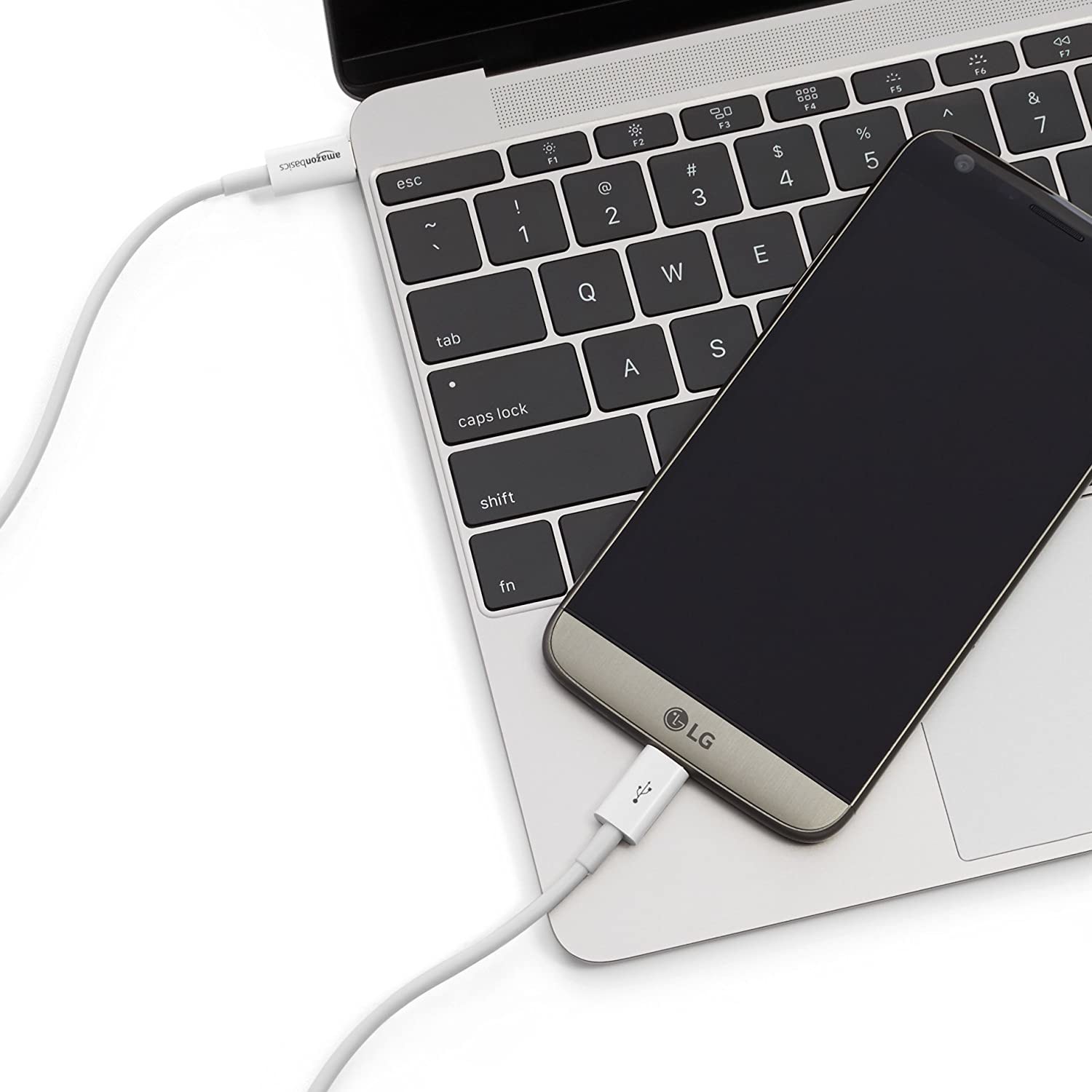 6 Foot 1.8m USB Type C Cable White Pure Copper Material For Charging Sync