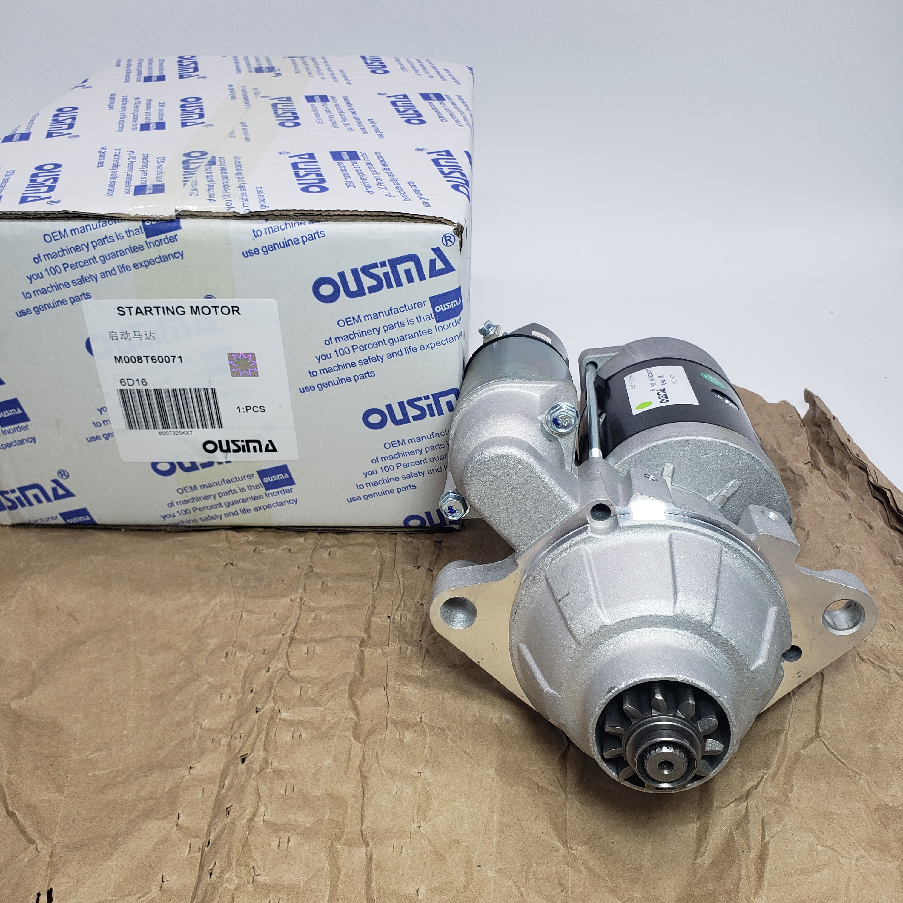 M008T60071 24V 11T 4.5KW Excavator Starter Motor For Mitsubishi Engine 6D16
