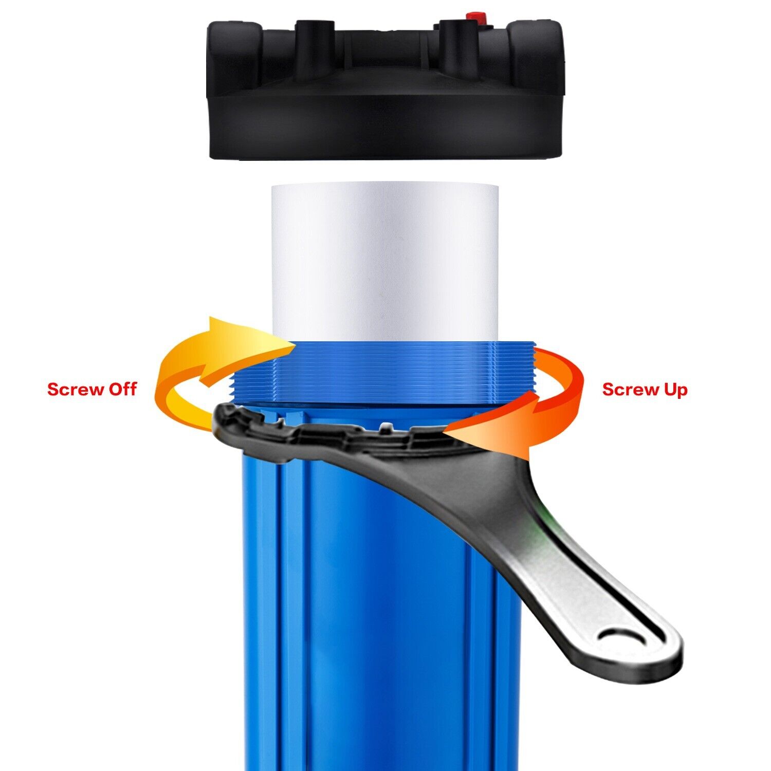10*10*30cm Big Blue 1 Micron 20" x 4.5" Sediment Water Filter Cartridge with PP