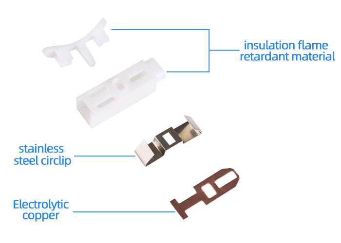 Fast Wiring Lighting Terminal Block / Light Fitting Connector Block White