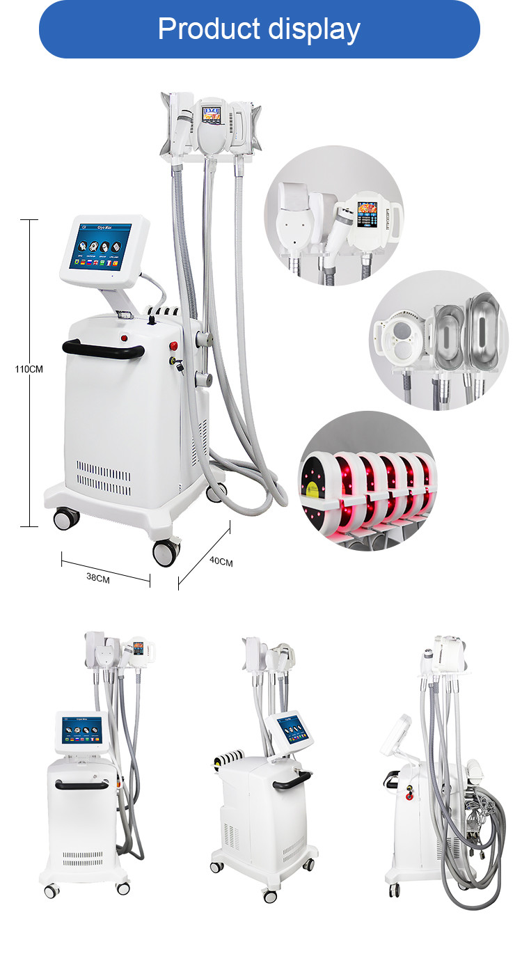 Non Invasive Multifunction Cavitation RF Lipolaser Cryolipolysis Slimming Machine