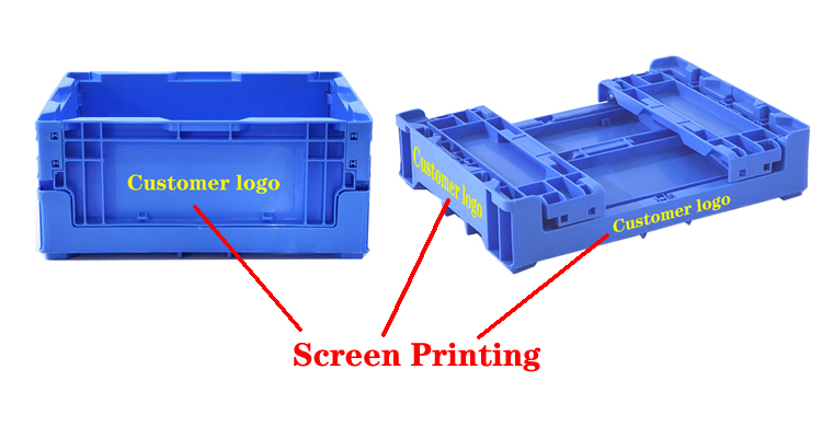 Industrial Packaging Folded Size 365*275*80mm PP Collapsible Plastic Storage Crate Box