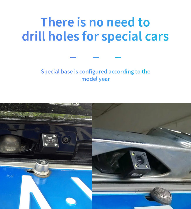 HD Reverse Parking Camera 170 Degree Large Angle Video Dashcam Reversing Camera CCD