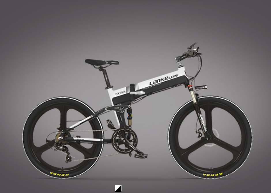 Safe 26 Inch Electric Bicycle , 27 Speed Mountain Bike Hydraulic Suspension Fork