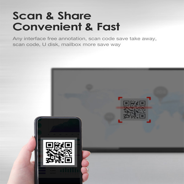 4K 60Hz Film Small Capacitive Touch Screen Smart Whiteboard For Teaching