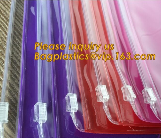 Factory Custom made Environmental PVC clear packaging toy storage handle bag,plastic tote packaging bag with handles fro