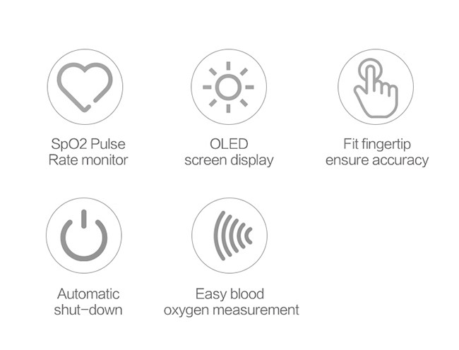20S Digital Finger Pulse Oximeter Adult Home Oxygen Level Tester