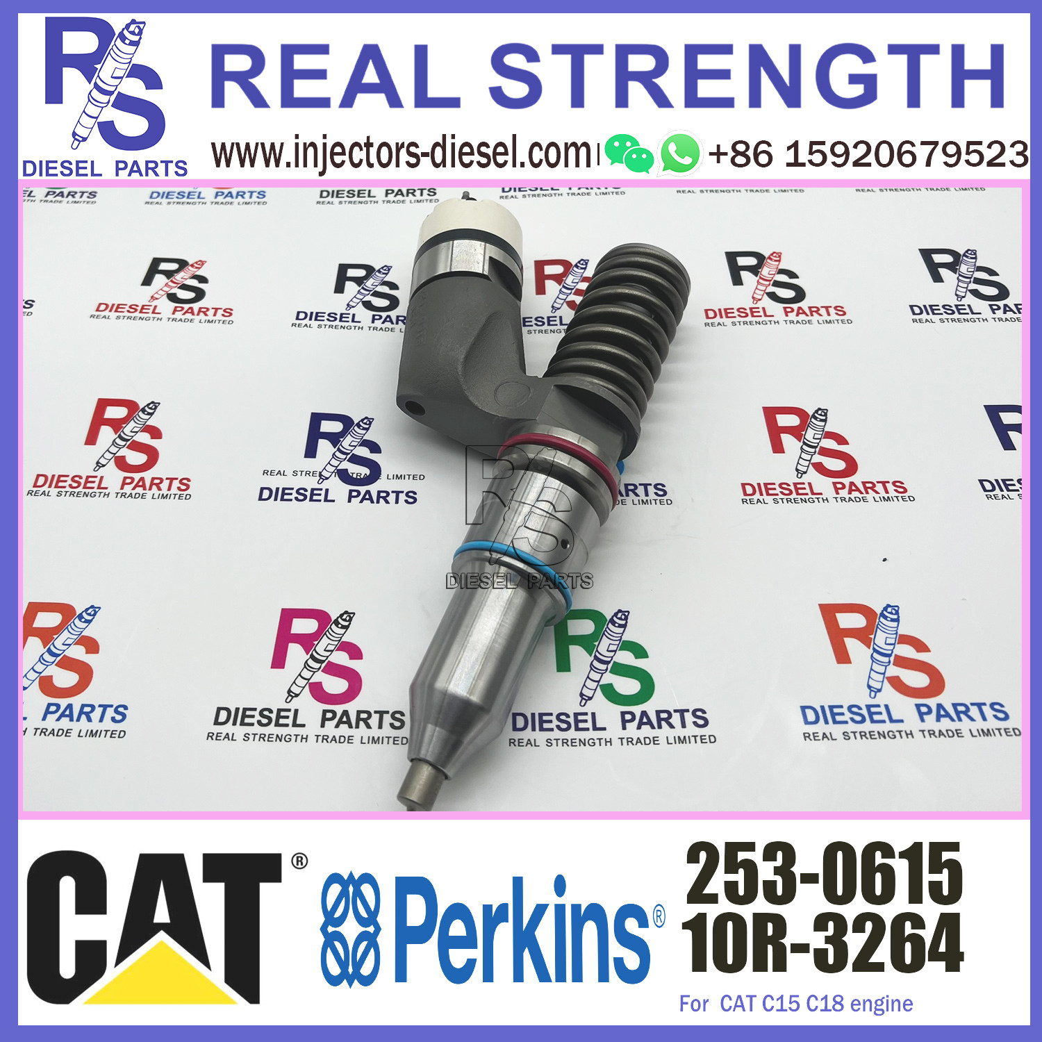 2530616 Perkins Diesel Injector 253-0616 253-0615 For Caterpillar C15 C18 C27