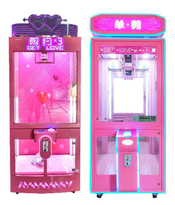 Indoor Coin Operated Vending Machine Single Doll Cutting Game equipment