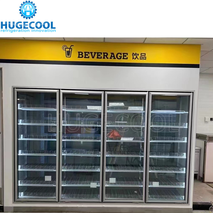 27X10X8 Foot 10 Glass Door Walk in Display Cooler