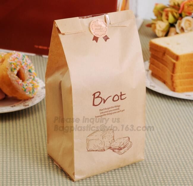 shopper carrier, pac Design Eco-friendly Plastic Bakery Bags Clear Wedding Cake Pastry Cupcake Slice Bread Packaging Bag
