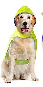 reversible dog raincoat