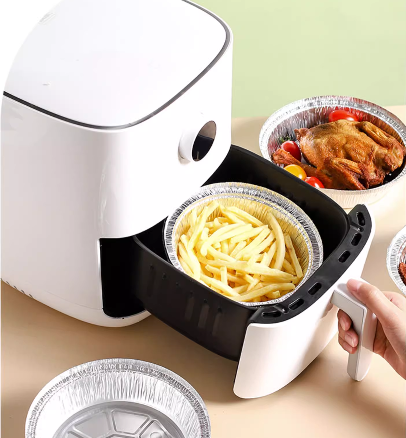 Customized Silver Round Disposable Aluminum Foil Pan Perfect for Baking and Roasting