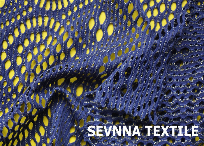 Color Block Nylon And Spandex Fabric , Jacquard Textured Waterproof Spandex Fabric