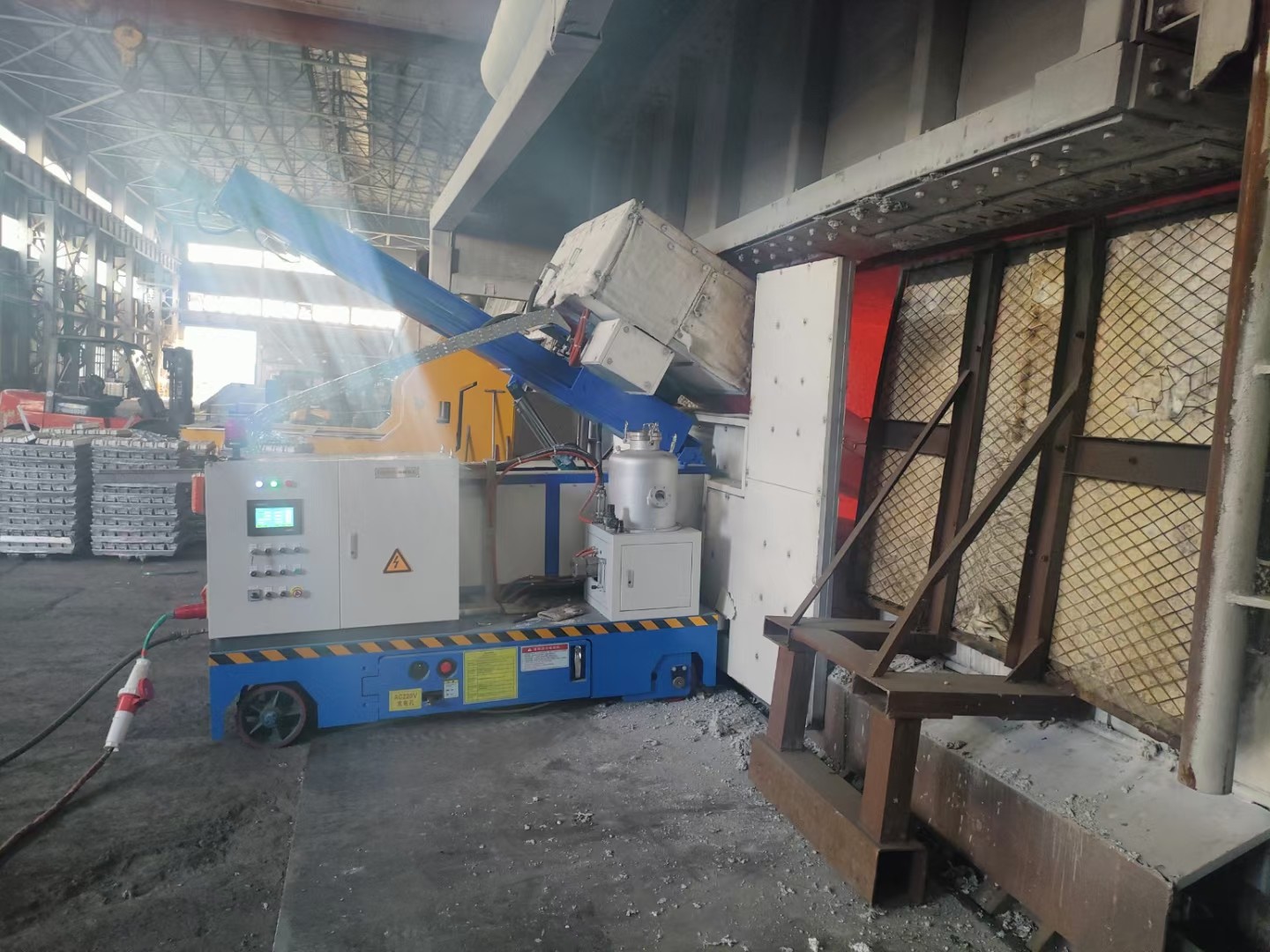 HDR-2 Rotary Fluxing Injector Device For Molten Aluminium Furnace Degassing Process