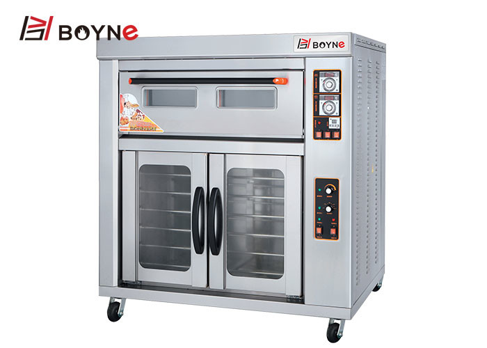 One Deck Two Tray Electric Deck Oven with Twelve Proofer for Bakery