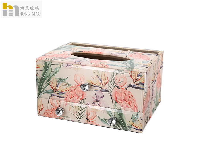 Beautiful Decorative Tissue Box / Tissue Storage Box For Office Lightweight