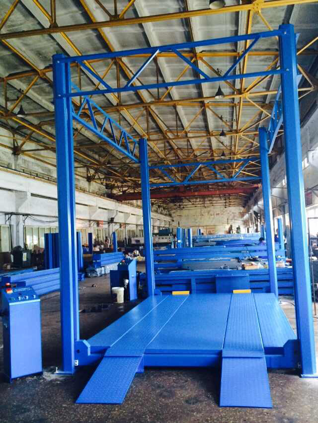 hydraulic high rise four post car lift ramp