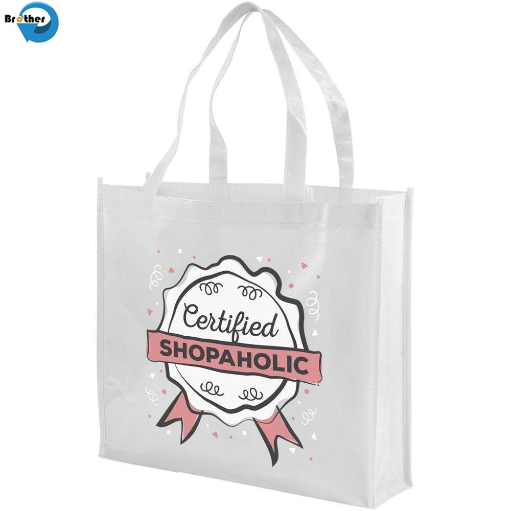 Promotional Custom Printed Reusable Matt Laminated PP Non Woven Bag for Shopping