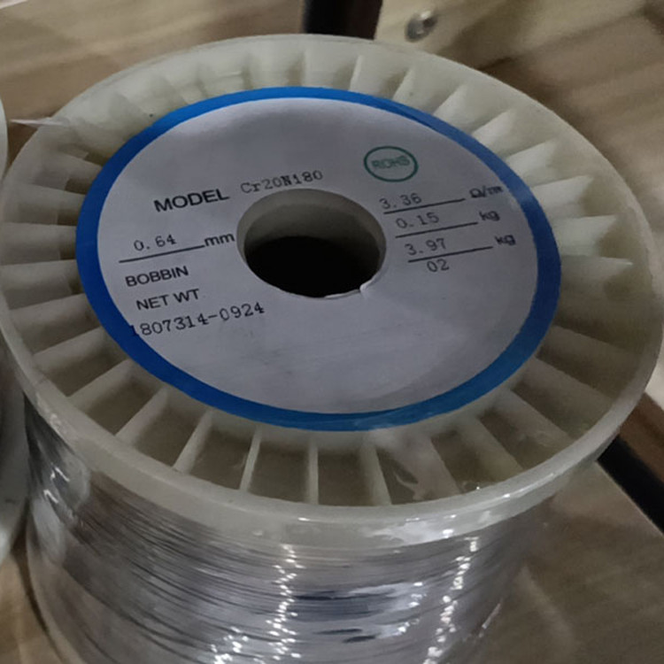 Bright Surface Nichrome Wire Ni30Cr70 8.45 G/Cm3 Density 550 MPa