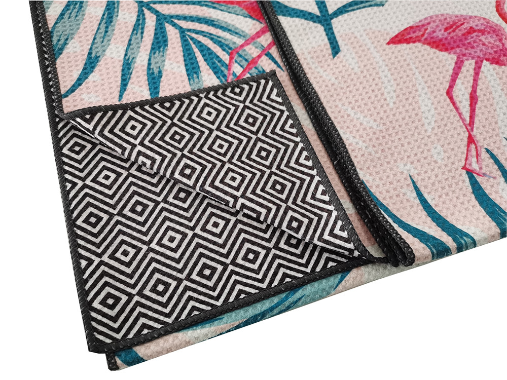 Microfiber Custom Printed Sand Free Beach Towel Waffle Fabric