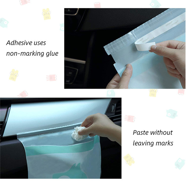 Biodegradable Portable Disposable Car Trash Bags Hanging Low MOQ
