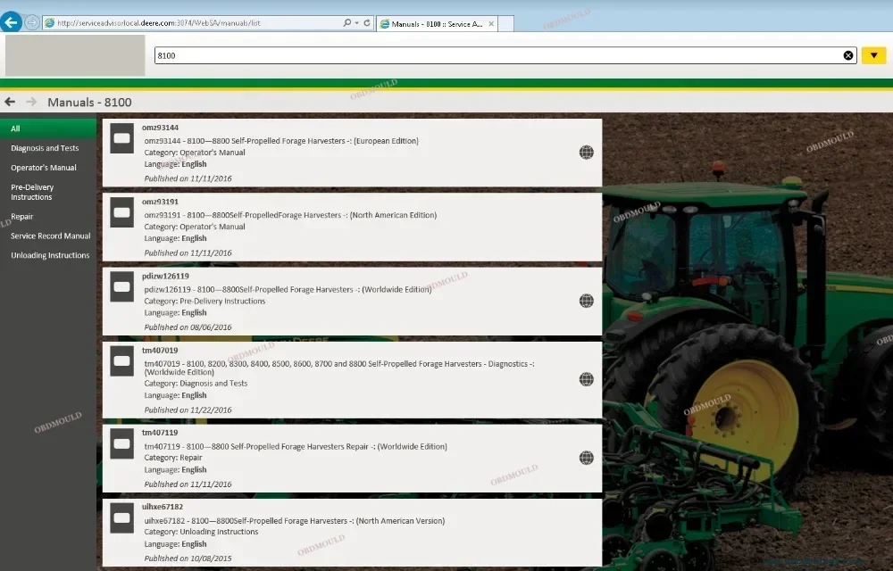 V5.3 EDL V2 For John Deer JD Service Advisor Electronic Data Link Truck Diagnostic Tool