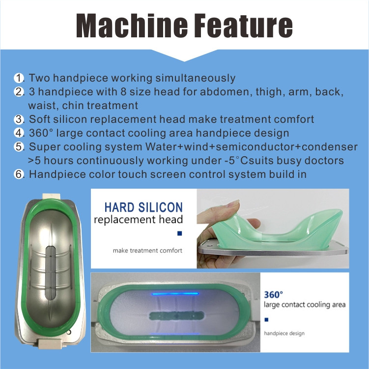 RF Fat Freeze Slimming Machine 360 Skin Tightening Cryolipolysis Equipment