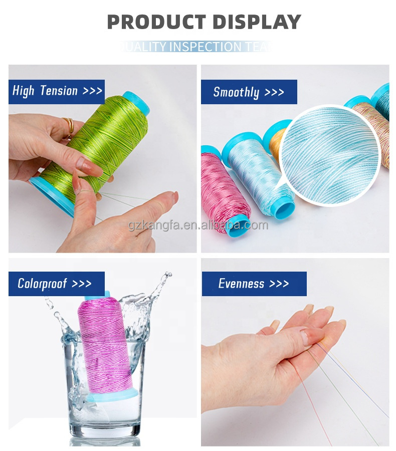 125g Weight/Cone MERCERIZED 120d/2 Polyester Embroidery Thread for Machine Embroidery