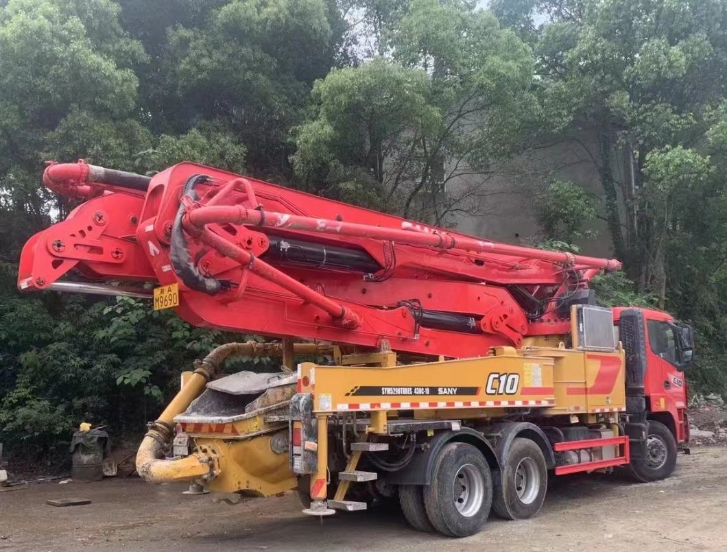 Popular Model Good Original Condition 2021 Sy 43m Concrete Pump Ready Mix Batching Plant Boom Pump for Sale