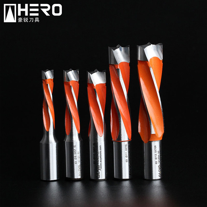 Professional Wood Drill Bit Set , Brad Point Boring Bits Square Hole