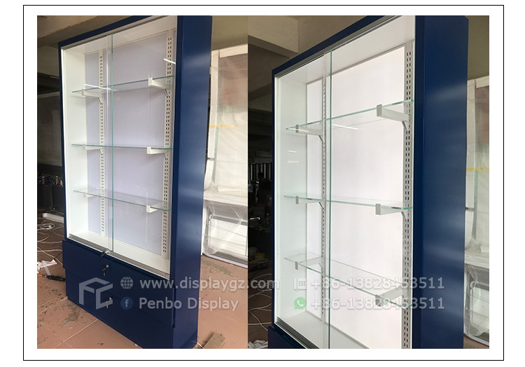 Monomer Design Blue Smoke Shop Furniture 10mm Tempered Glass