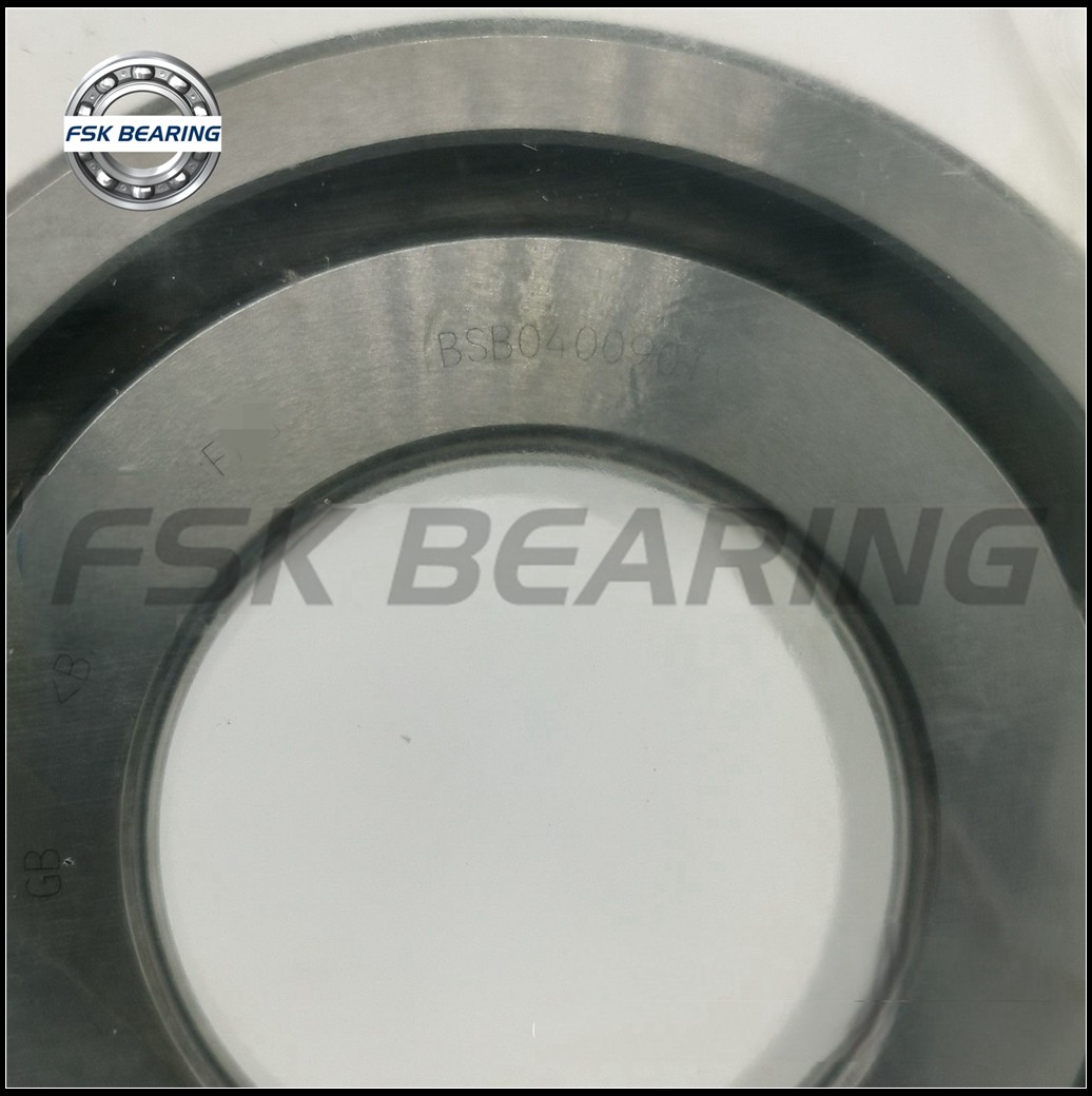 Single Direction BSB040090-T Axial Angular Contact Ball Bearing 40*90*20mm Plastic Molded Cage