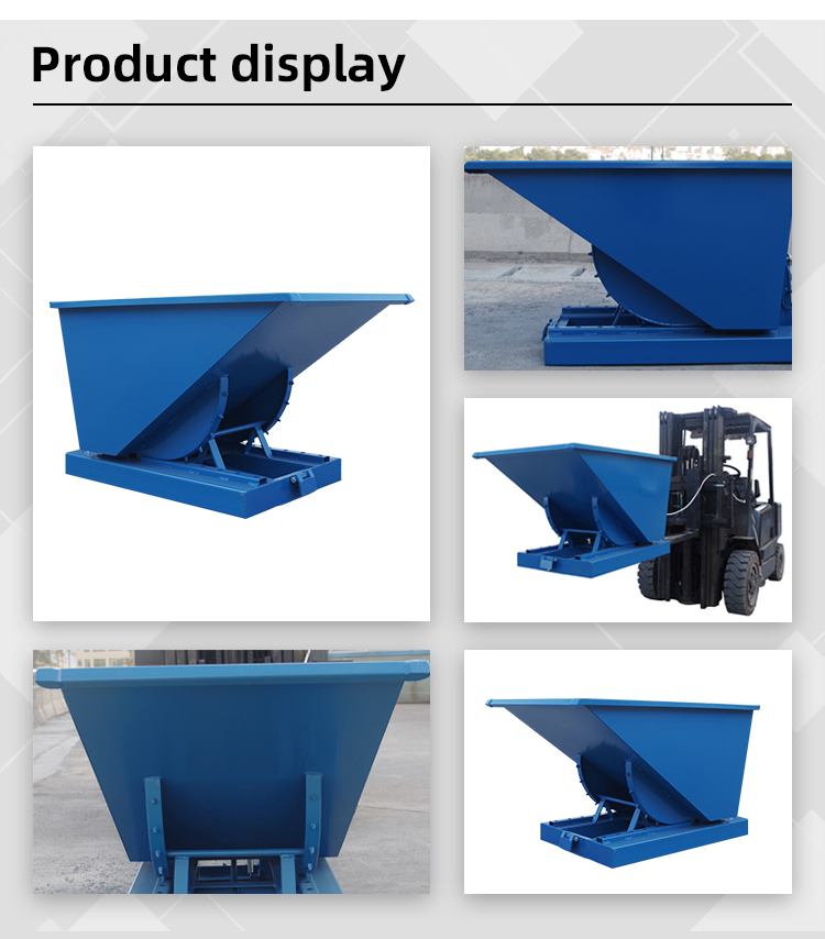 Outdoor Forklift Recycle Bin With Cover Waste Treatment