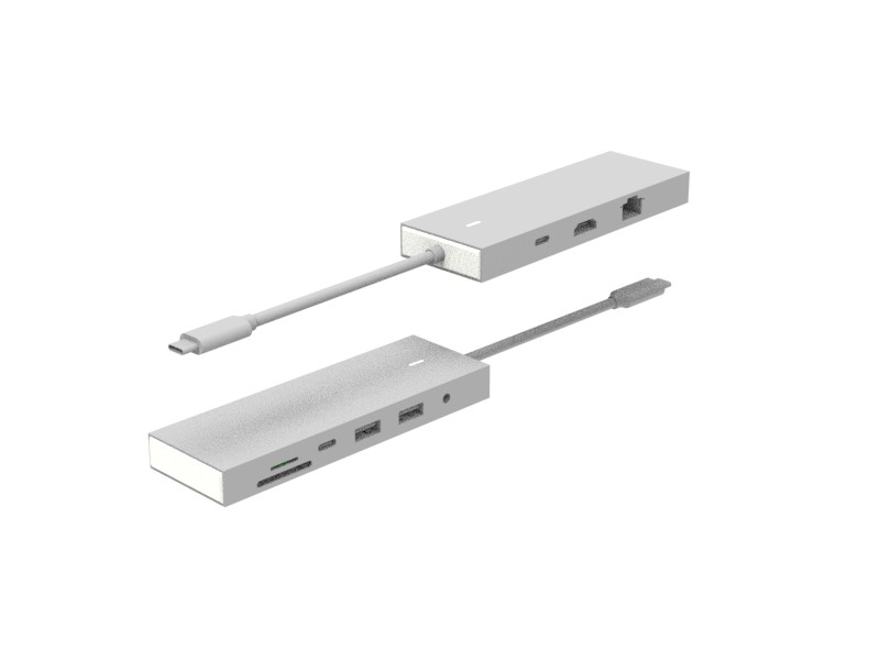 Type C To Usb 3.0 Adapter Usb C Hub 9 In 1 Docking Station 4K HDMI PD Data 6 Port Type C Usb Hub