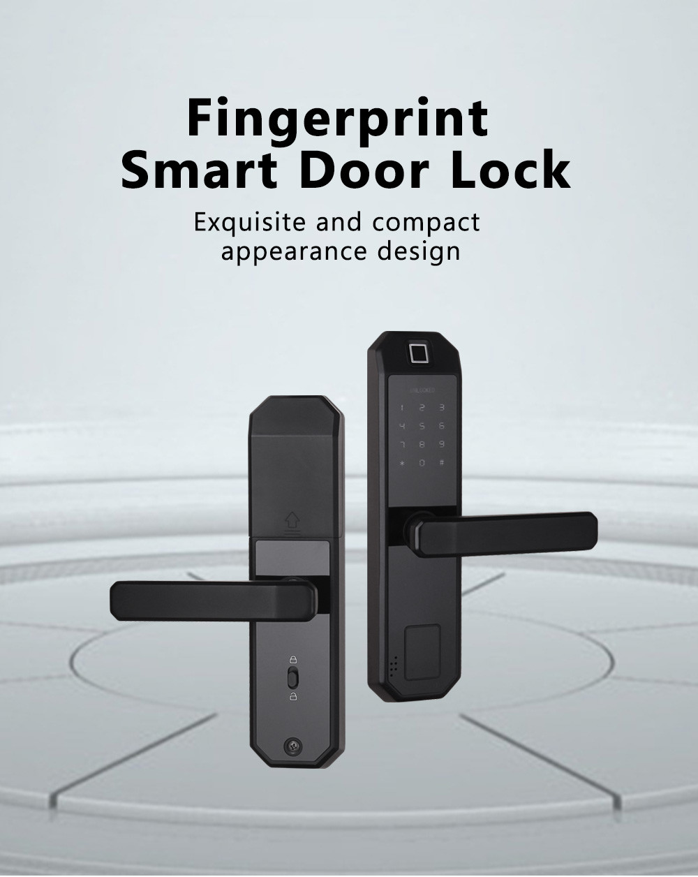Wireless Network Electric Fingerprint Door Lock For Apartment 2 Year Warranty