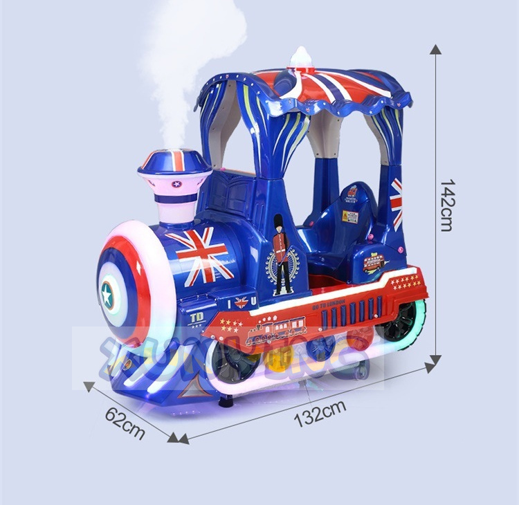 Coin Operated Kiddie Train Ride Arcade Machine For Amusement Park 110V 220V 230V