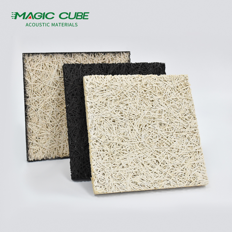 Rectangle Wood Wool Acoustic Panel 15mm Thickness For Acoustic Ceiling