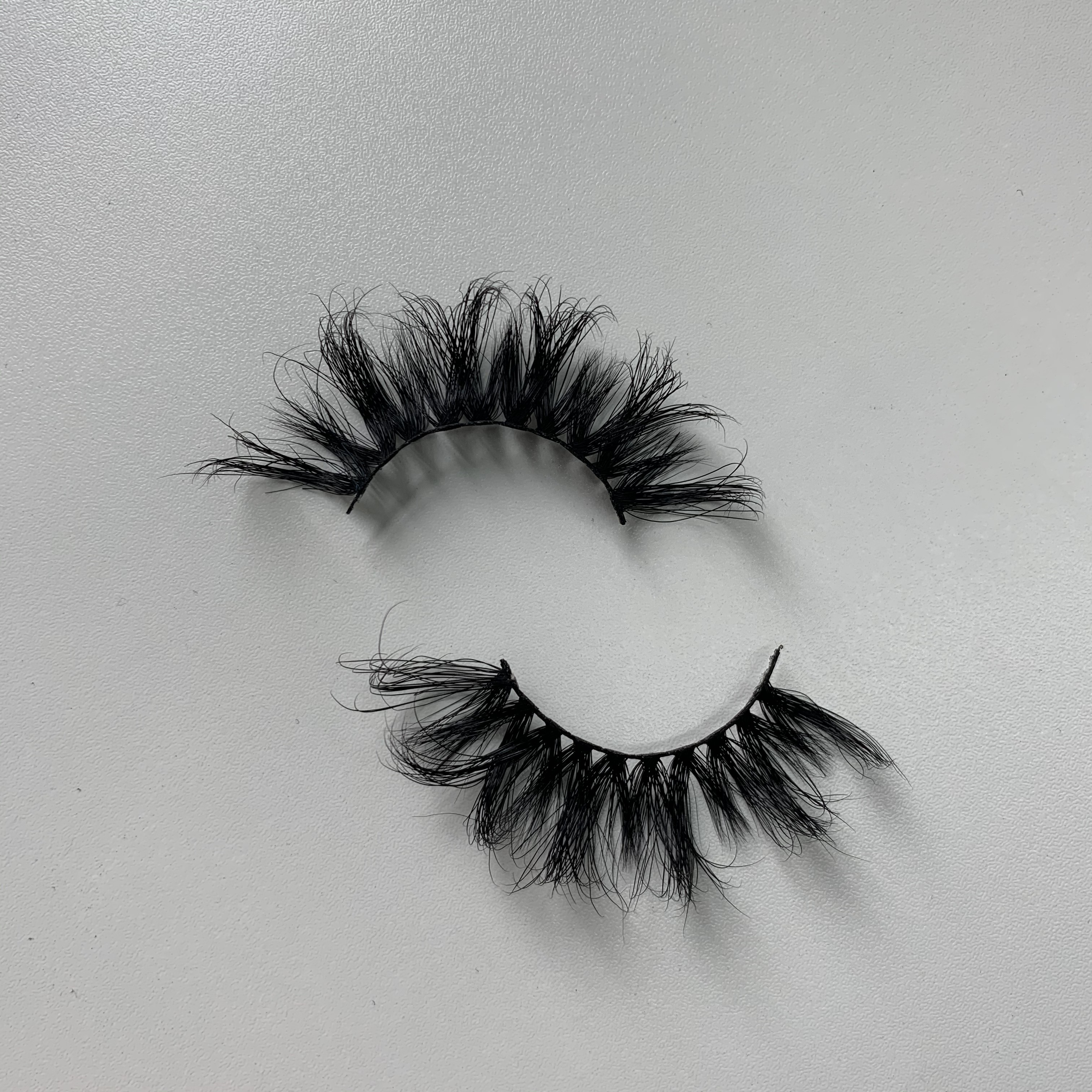 Natural Black Color 25MM Mink Lashes Long Lasting With Package Box