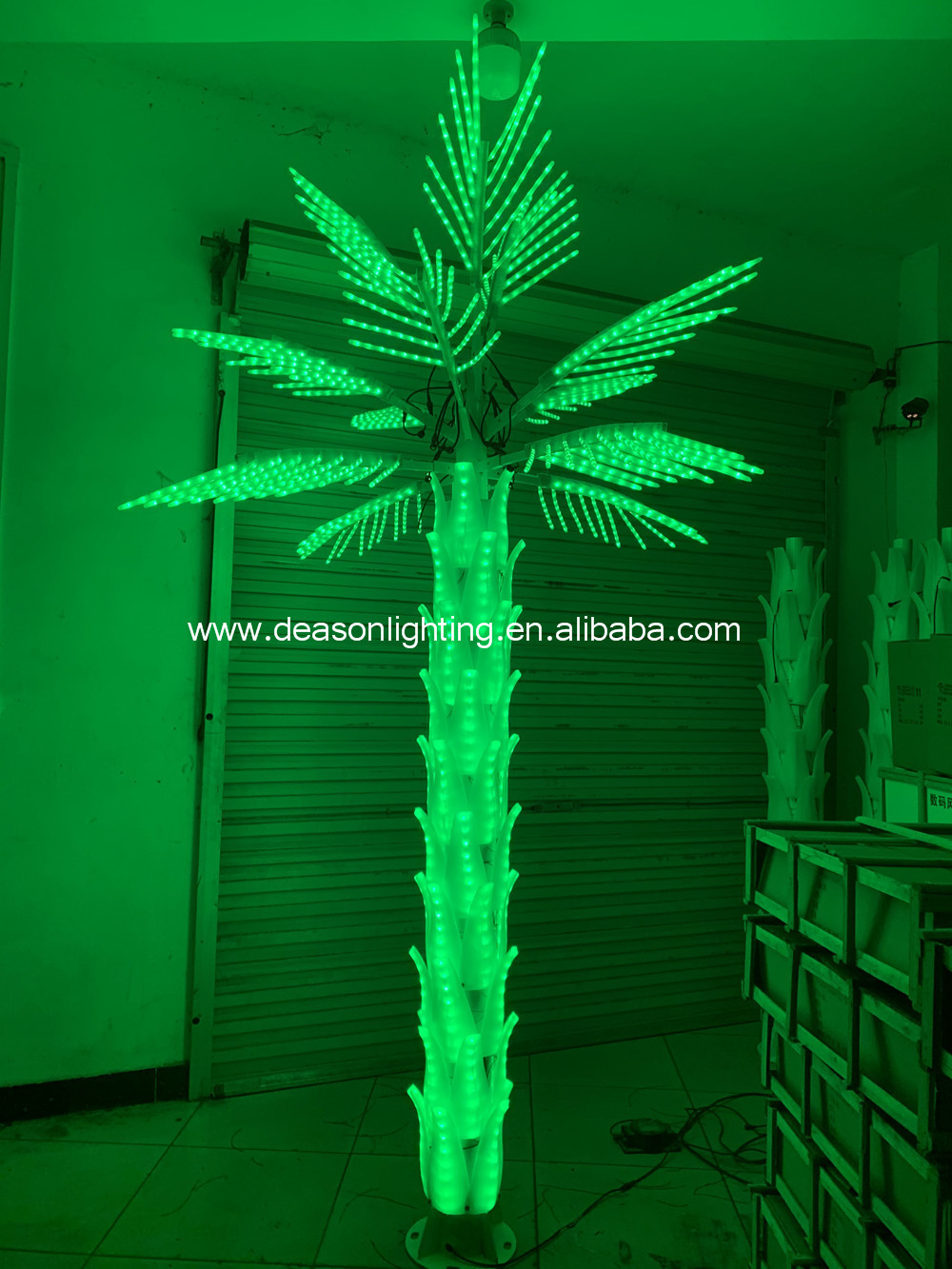 color changing led palm tree light