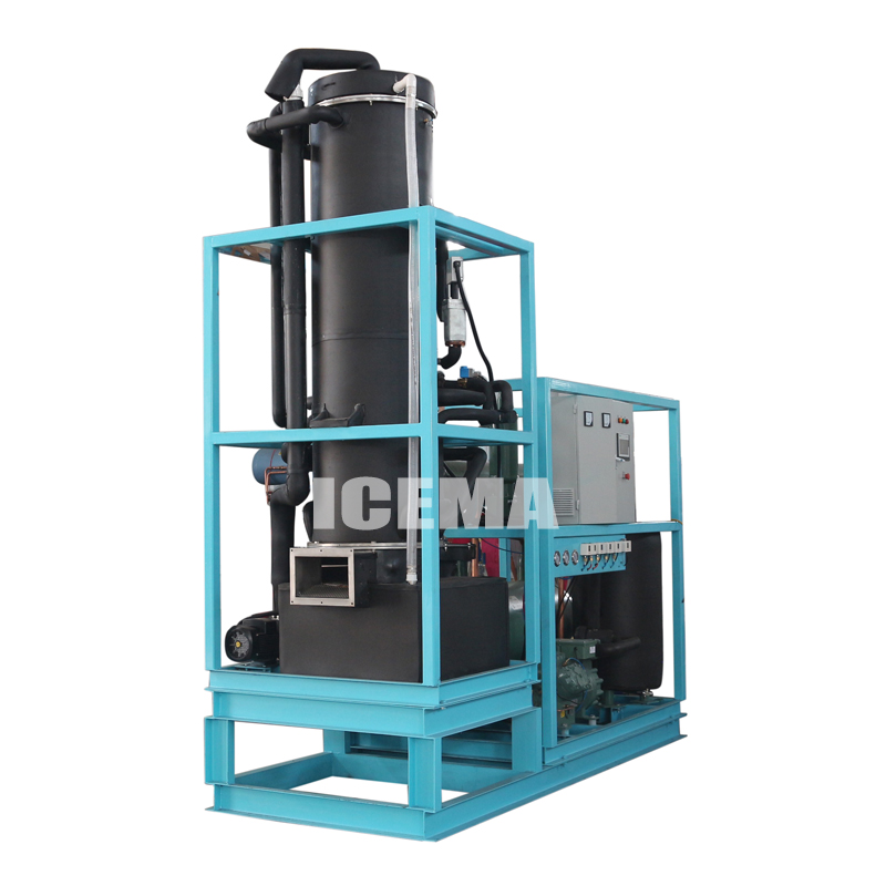 Bitzer Compressor 15 Ton Ice Tube Machine for Ice Production in Industrial Setting