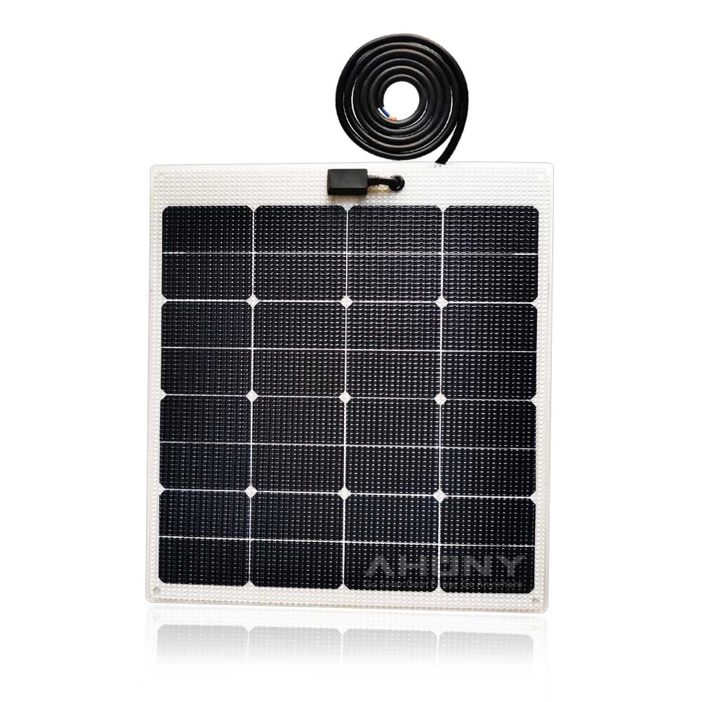Transparent White Semi Rigid Solar Panels 40w Walk Step On Solar Panel For Marine