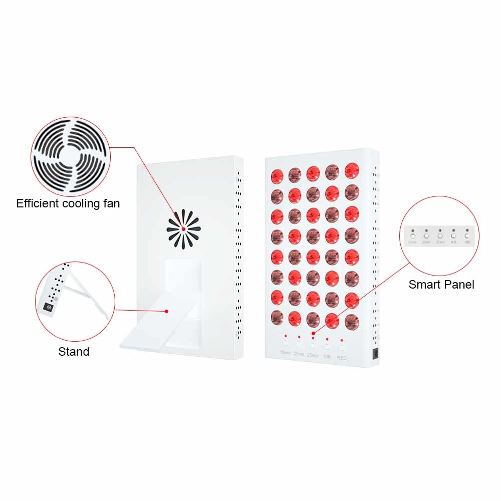 Intelligent Timer 200W Red Light Therapy Instrument 660NM 850NM Portable
